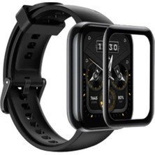 Nevamel Oppo Realme Watch 2 Pro 3D Full Kaplama Ekran Koruyucu PET+PMMA-(5775)