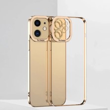 Nevamel Ally Fashion Series iPhone 12 6.1inç Kılıf Renkli Kenar Lazer Çerçeveli Silikon KILIF-(5775)
