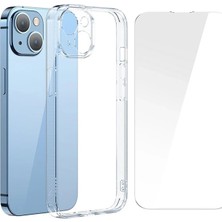 Nevamel Baseus Superceramic Series iPhone 14 6.1 Koruyucu Cam Kılıf + Full Tempered Ekran Koruyucu SET-(5775)