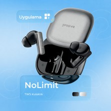Proove NoLimit TWS Bluetooth 6.0 Kulak İçi Kulaklık Hybrid ANC & ENC Oyun Modu Uygulama Destekli