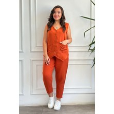 Yağmur Butik Havuç Paça Müslin Pantolon