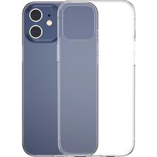 Nevamel Baseus Simple Case Iphone 12 Mini 5.4 Ince Silikon Şeffaf KILIF-(5775)