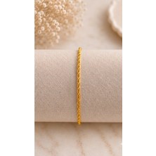Nisma Accessories Nisma  Gold Burgu Çelik Bileklik