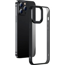 Nevamel Baseus Crystal iPhone 13 Pro 6.1 Kılıf Jel Çerçeve Zırhlı Silikon KILIF-(5775)