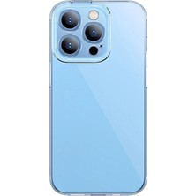 Nevamel Baseus Simple Case iPhone 14 Pro 6.1 Kamera Korumalı Ince Silikon Şeffaf KILIF-(5775)