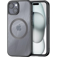 Nevamel Dux Ducis iPhone 15 Plus Aimo Series Magsafe Premium Buzlu Sert Pc-Tpu KILIF-(5775)