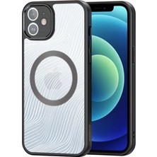Nevamel Dux Ducis iPhone 12 Aimo Series Mag Safe Premium Buzlu Sert Pc-Tpu KILIF-(5775)