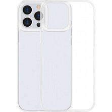 Nevamel Baseus Simple Case iPhone 13 Pro Max Ince Silikon Şeffaf KILIF-(5775)