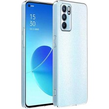 Nevamel Oppo Reno 6 Pro Kılıf Kamera Korumalı Ultra Ince Şeffaf Silikon KILIF-(5775)