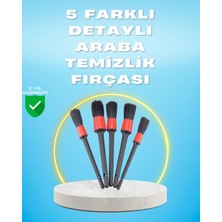 Nevamel 5'li Araba Temizlik Fırçaları-Farklı Boyutlu Fırçalarla Derinlemesine Temizlik