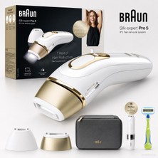 Braun Ev Tipi Lazer Epilasyon Aleti 2 Başlıklı Akıllı Cilt Sensörlü Mini Yüz Epilatörü Hediyeli Ipl Tüy Dökücü Set