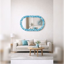 Decorita Dekor Camı ve Ayna | Aqua Mozaik Çerçeve Dekoratif Ayna  | 110CM x 70CM