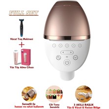 Philips 450.000 Uzun Ömürlü Atışlı 3 Akıllı Başlıklı (Yüz&vücut&hassas Bölge) Premium Ipl Lazer Epilasyon Full Seti