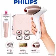 Philips Ipl Lazer Epilasyon Aleti Akıllı Sensörlü 4 Başlıklı Yüz ve Vücut Uyumlu Kablosuz Ev Tipi Tüy Azaltıcı