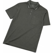 Baba Pant Simenti,polo Yaka, Pamuklu,cepli,likralı ,baba Tişört-Haki  Yeşili