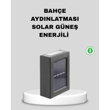 Nevamel® Solar Dış Mekan Aplik Su Geçirmez Dayanıklı LED Aydınlatmalı