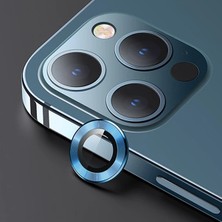 Nevamel Usams Iphone 12 Pro 3D Metal Çerçeveli Kamera Lens KORUYUCU-(5775)