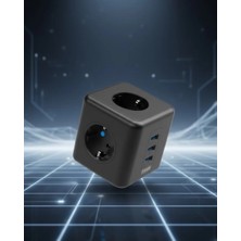 Nevamel® Elektronik Cihazlar Için Akım Korumalı 3 Prizli Usb’li Küp Priz