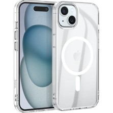 Nevamel Hoco iPhone 15 Plus Anti-Fall Darbe Önleyici Airbag Manyetik Magsafe Silikon KILIF-(5775)