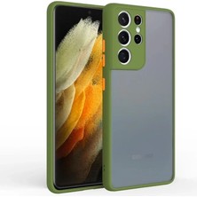Nevamel Sm Galaxy S21 Ultra Ultra Kamera Korumalı Premium Silikon KILIF-(5775)