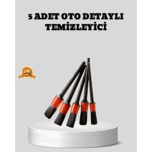 Nevamel® Araç Detay Temizlik Fırçası 5’li Set Çizmeyen Kıl Çok Yönlü Kullanım