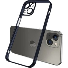 Nevamel Ally Fashion Series iPhone 13 6.1inç Kılıf Renkli Kenar Lazer Çerçeveli Silikon KILIF-(5775)