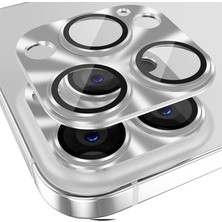 Nevamel Ally iPhone 15 Pro-15 Pro Max Metal Tempered Kamera Lens KORUYUCU-(5775)