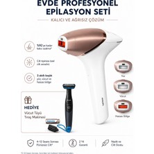 Philips 3 Akıllı Başlıklı (Yüz,vücut,hassas Bölge) Ipl Lazer Epilasyon Aleti, Uzun Ömürlü Kullanım, Vücut Tıraş Makinesi Hediye