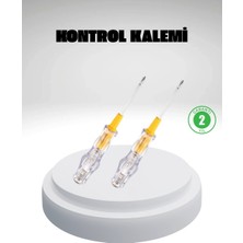 Nevamel® Elektrik Test Kalemi Neon Işıklı Nikel Kaplama 110-220V Dirençli