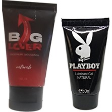 Erdo Ticaret Big Lover Erkeklere Özel 50 ml Jel 50 ml Maximum Strength Hardening Gel For Men + Playboy 50 ml  Jel