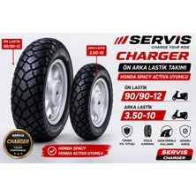 Servis Changer Honda Spacy Activa Ön Arka Lastik Takımı 90/90-12 & 3.50-10