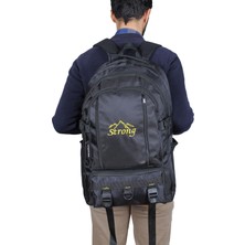 Viatox Sr-02 Dağcı 17-18.4 Inch Laptop Bölmeli Büyük Boy Sırt Çantası,dağcı Çantası,seyahat Kamp Çantası Siyah