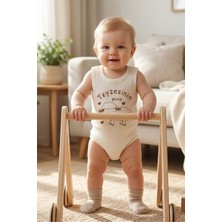 Fiyonk Teyze Temalı % 100 Pamuk Askılı Bebek Body Zıbın