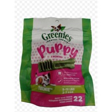 Greenies Dental Treats Puppy 6 Months Teenıe 2-7 kg Köpekler Için Diş Bakımı Ödülü 22 Adet