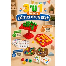 M&H 3'lü Oyun Seti - Kurbağa Denge - Smart Matching - Teddy Matching - Eğitici ve Öğretici Oyun Seti