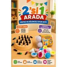M&H 2'li Oyun Seti - Smart Chess - Yumurta Eşleme - Eğitici ve Öğretici Oyun Seti