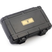 Conquistador Siyah 5 Kapasite Seyahat Humidor Puro Kutusu CNQ-007