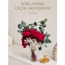 Nc Design Premium Şoklanmış Çiçek Aranjmanı Vazo Dahil | Doğum Günü Hediyesi | Yeni Ev Hediyesi..