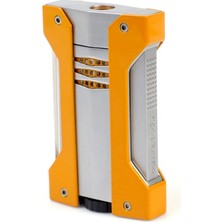 Conquistador Tek Torch Pürmüz Turuncu Gümüş Defi Extreme Dizayn Metal Puro Çakmağı CNQ-022