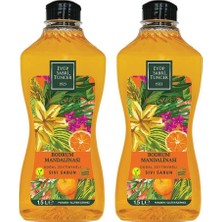 Eyüp Sabri Tuncer Bodrum Mandalinası 1,5 lt Doğal Zeytinyağlı Sıvı Sabun x 2 Paraben İçermez