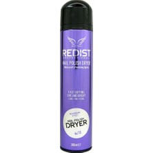 Redist Hızla Kuruyan Oje Kurutucu Sprey - Bulaşmayı Önleyici Etki, 300 ml, Şeffaf Tırnak Bakımı İçin Özel Formül