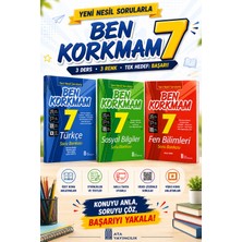 Ata Yayıncılık 7.sınıf Ben Korkmam Türkçe-Fen Bilimleri- Sosyal Bilgiler Soru Bankası