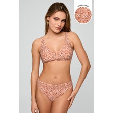 Kom Benih Retro Desen Toparlayıcı Bikini