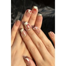 Easy Beauty French Takma Tırnak Seti Small Beden Kısa Küt 10 Adet T116