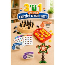 M&H 3'lü Oyun Seti - Smart Chess - Smart Matching - Molekül - Eğitici ve Öğretici Oyun Seti