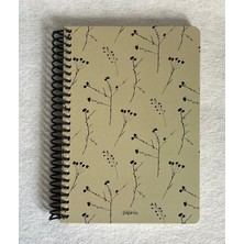 Colornote Papirüs Doğa Serisi Kareli Defter, Spiralli, Sert Kapaklı, 100 Yaprak, 16X23 cm