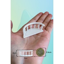 Aysluka Beyaz Minyatür Oval Balkon 1/50 Ölçek Uyumlu