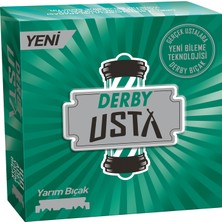 Derby Usta Yarım Bıçak 100'lü Ergonomik Tasarımlı Keskin Tıraş Deneyimi için Unisex