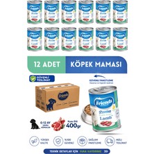 Friends Premium Kuzu Etli Yavru Köpek Konservesi 24x400 gr (Chunk Special)