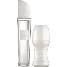 Avon Pur Blanca Kadın Parfüm ve Roll-On Seti - Ferah ve Çiçeksi Aroma, 2×50 ml, Özel Hediye,  ve